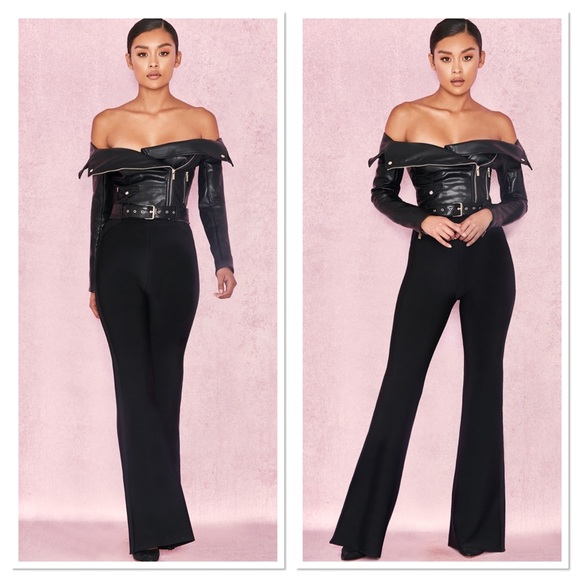 House of CB Romera Off Shoulder Black Jacket S - Picture 4 of 16